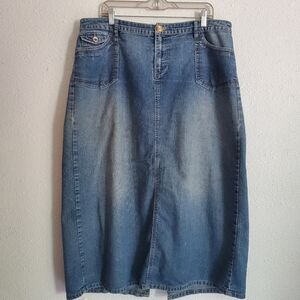 Blue Denim Skirt